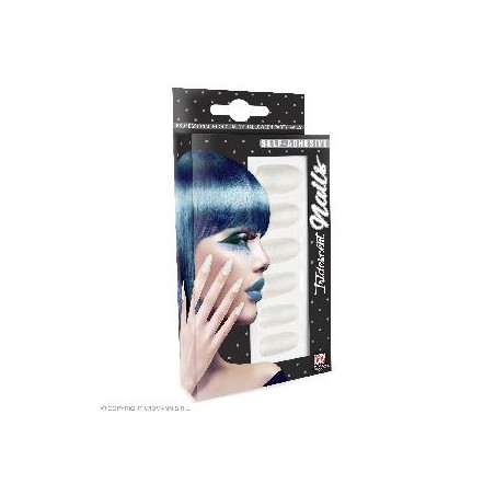-SET UÑAS BLANCAS IRISDESCENTE