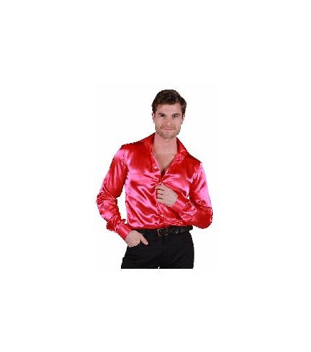 -CAMISA SATINADA FUCSIA  XS