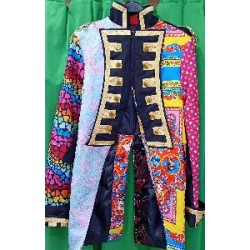 -ABRIGO DE RETAZOS MUJER S