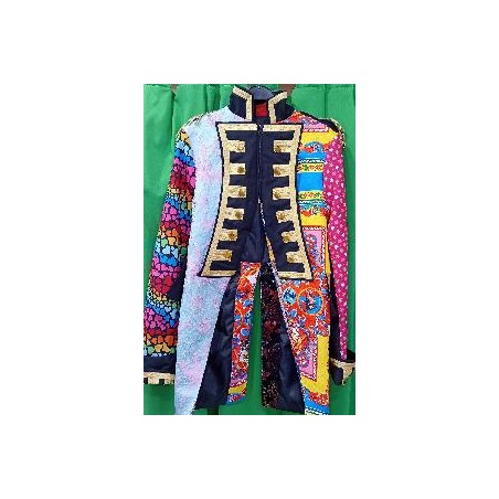 -ABRIGO DE RETAZOS MUJER S