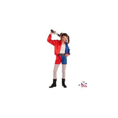 -DISFRAZ SUPERVILLANA HARLEY 8-10 AÑOS