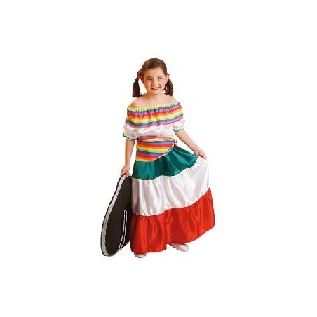 -DISFRAZ MEXICANA NIÑA 6-7