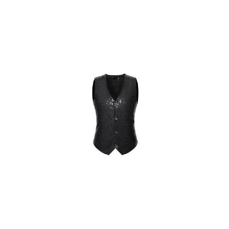 -CHALECO NEGRO DE LENTEJUELAS 36
