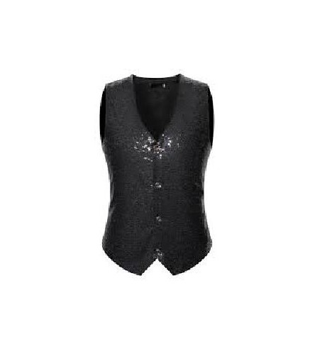-CHALECO NEGRO DE LENTEJUELAS 36
