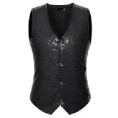 -CHALECO NEGRO DE LENTEJUELAS 36