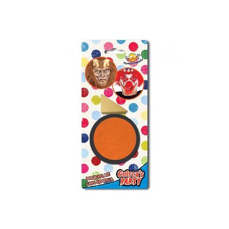 -MAQUILLAJE NARANJA CON ESPONJA 9 GR