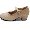 -ZAPATO FLAMENCO LONA BEIG HEBILLA 31