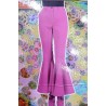 -PANTALON AÑOS 70 ACAMPANADO ROSADO XXS