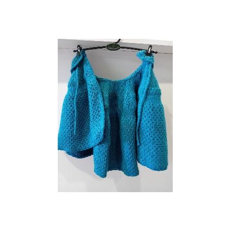 TOQUILLA CORTA NIÑA AZUL T-M