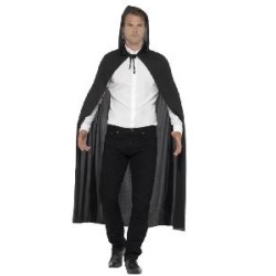 -CAPA VAMPIRO ENCAPUCHADO COLOR NEGRA TALLA UNICA
