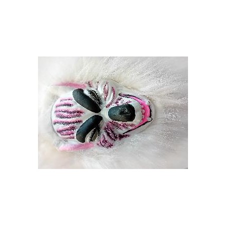 -MASCARA LOBO CON PELO BLANCO