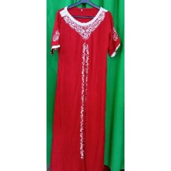 -DISFRAZ CHILABA ROJA CON BORDADOS L