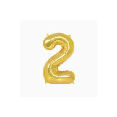 -GLOBO FOIL ORO METALIZADO Nº 2