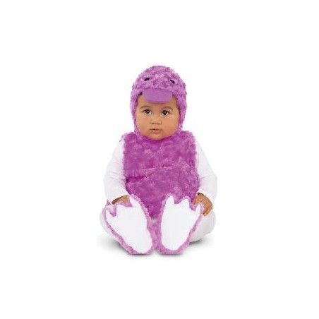 -DISFRAZ PATITO PELUCHE LILA 7-12 MESES