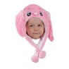 -GORRO CABEZA DE CONEJITA COLOR ROSA