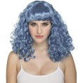 PELUCA RIZADA AZUL CON FLEQUILLO