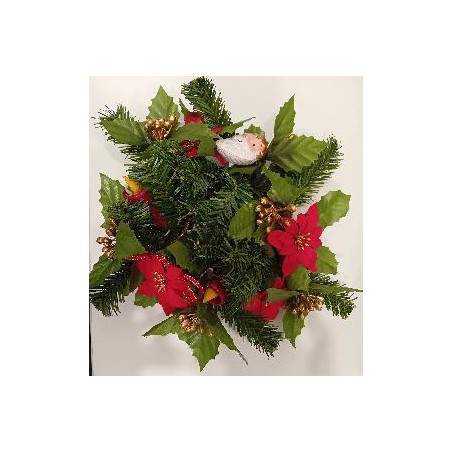 -CORONA DE NAVIDAD DE PAPA NOEL