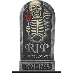 -LAPIDA CON ESQUELETO-OJOS COLORES- 60 CM