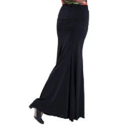 -FALDA FLAMENCO CON GODETS DETRAS Y TRINCHA 44