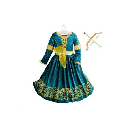 -DISFRAZ PRINCESA MERIDA BRAVE 10-12
