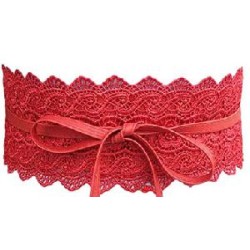 FAJIN ECOPIEL CON ENCAJE COLOR FUCSIA