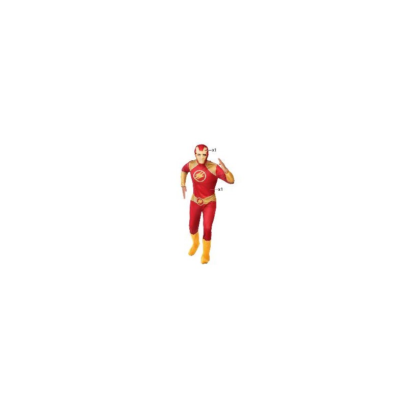 -DISFRAZ SUPER HEROE FLASH M-L