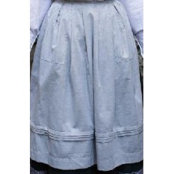 -DELANTAL REGIONAL GRIS CLARO G