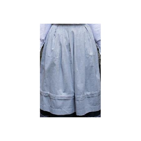 -DELANTAL REGIONAL GRIS CLARO G