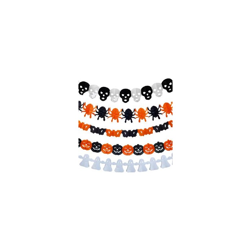-GUIRNALDA SURTIDA CALABAZA Y MURCIELAGOS
