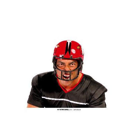 CASCO DE FUTBOL AMERICANO ROJO