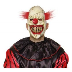 -MASCARA PAYASO LOCO CON PELO