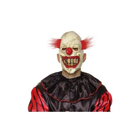 -MASCARA PAYASO LOCO CON PELO