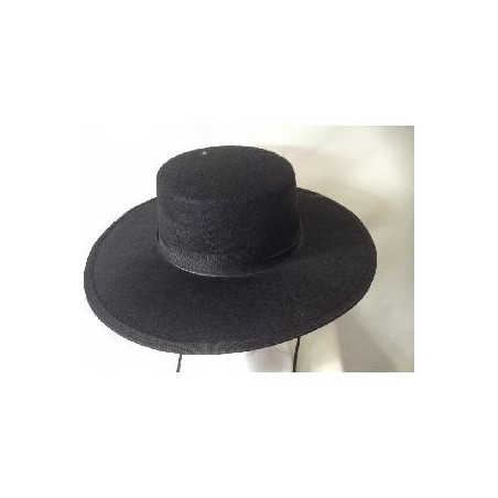 SOMBRERO CORDOBES FIELTRO NEGRO