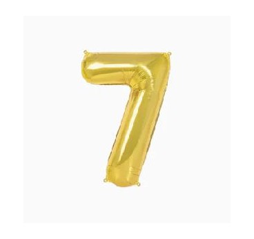 GLOBO FOIL ORO METALIZADO Nº 7