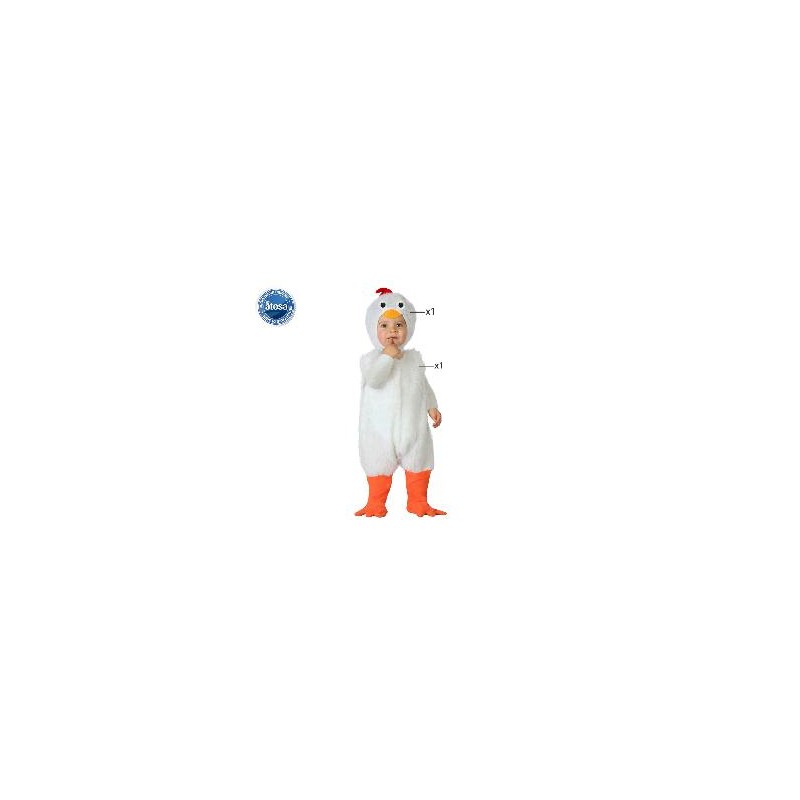 -DISFRAZ GALLINA 12-24 MESES