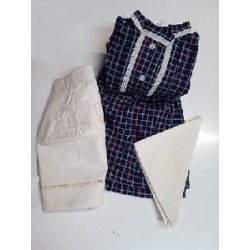 -TRAJE NESKA AZUL RAYAS BLANCAS 00