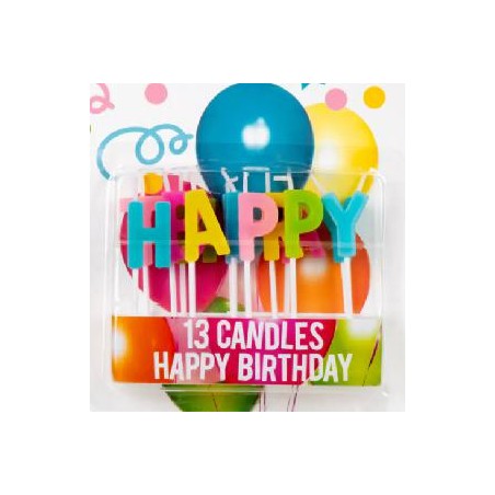 -SET 13 VELAS FELIZ CUMPLEAÑOS