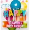 -SET 13 VELAS FELIZ CUMPLEAÑOS