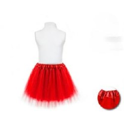 -TUTU INFANTIL ROJO GOMA 30CM