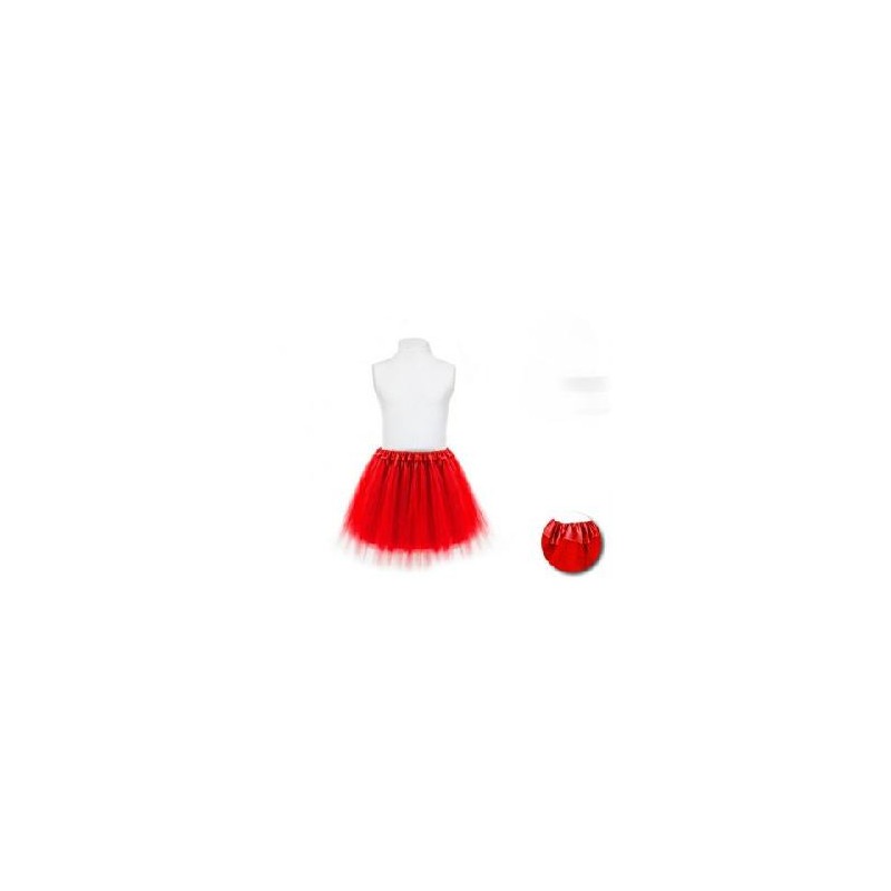-TUTU INFANTIL ROJO GOMA 30CM