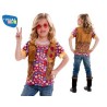 -DISFRAZ HIPPIE CAMISETA GIRL 6-8