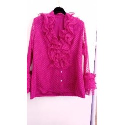 CAMISA MODELO CLAVEL FORRADA MAGENTA 46