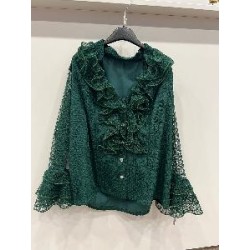 CAMISA MODELO CLAVEL FORRADA VERDE MUSGO 52