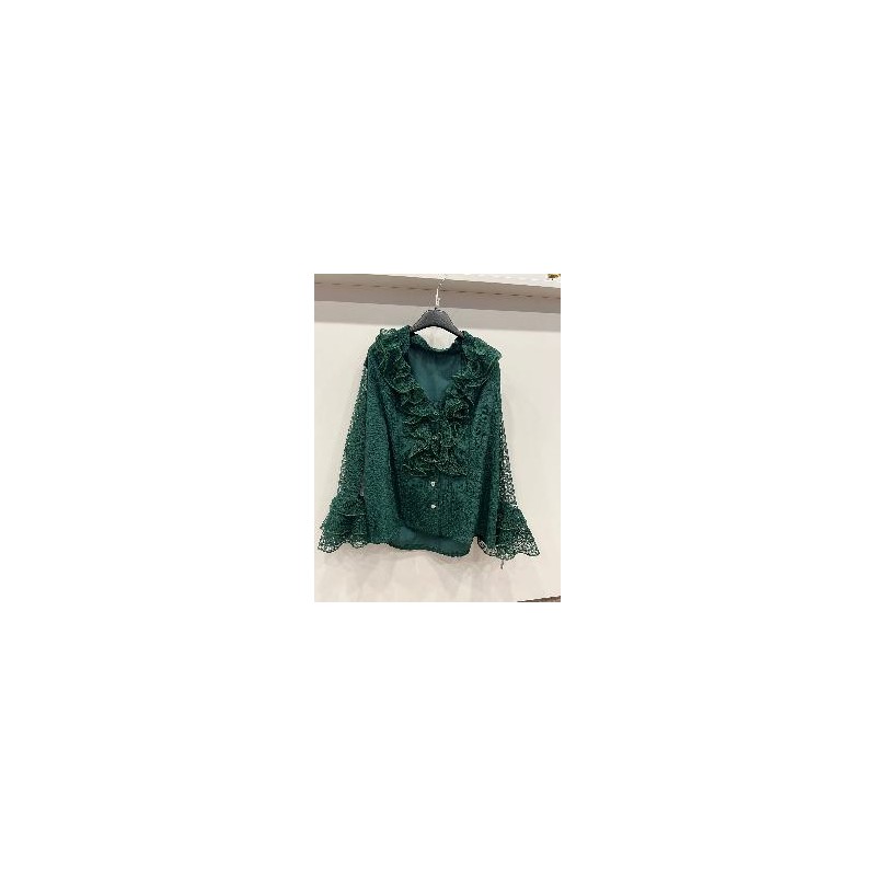 CAMISA MODELO CLAVEL FORRADA VERDE MUSGO 52