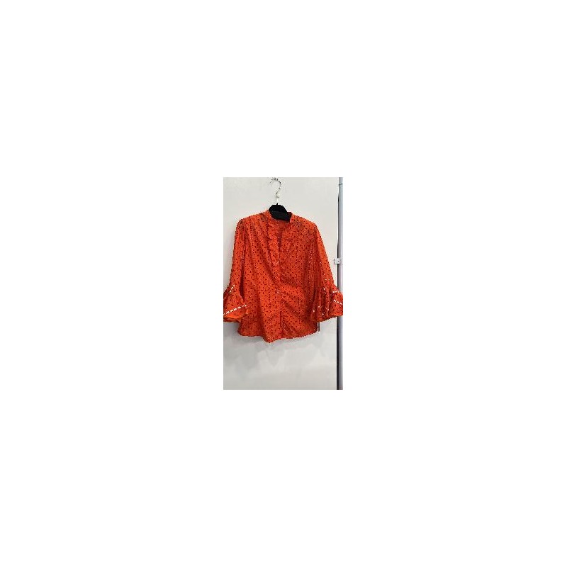 CAMISA NARANJA PERFORADA T-40