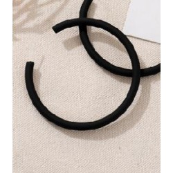 PENDIENTES ARO NEGROS GRANDES