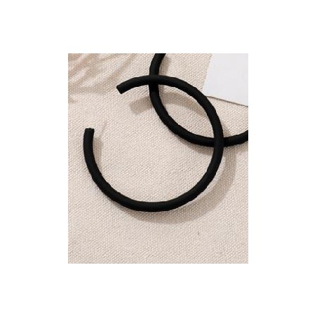 PENDIENTES ARO NEGROS GRANDES