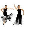 -VESTIDO FLAMENCA NEGRO Y BLANCO M