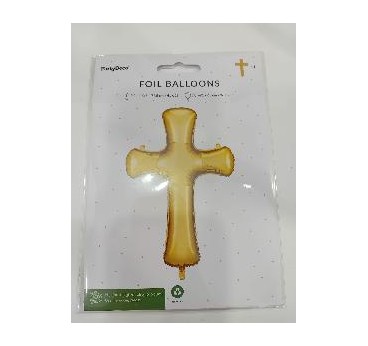 GLOBO DE FOIL FORMA CRUZ