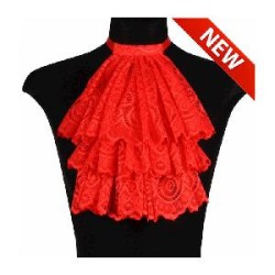 -CHORRERA CON VOLANTES ROJO ADULTO